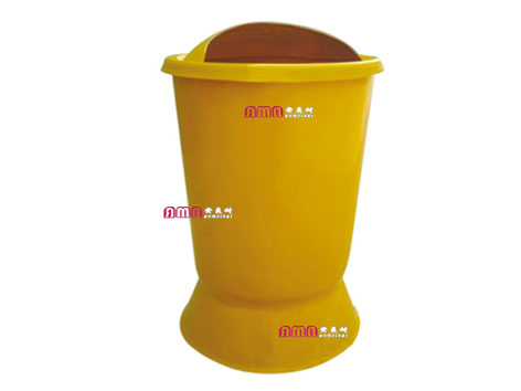 型号：ZZRS-5607  玻璃钢垃圾桶￠500 700mm
