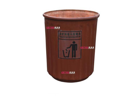型号：ZZRS-5608 玻璃钢垃圾桶￠470 560mm