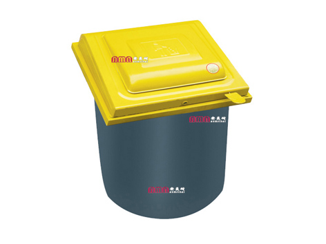 型号：ZZRS-5707 地埋垃圾桶 670 670 820mm 120L黄